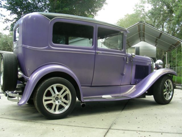 1930 blue metalflake Ford Crown Victoria Coupe