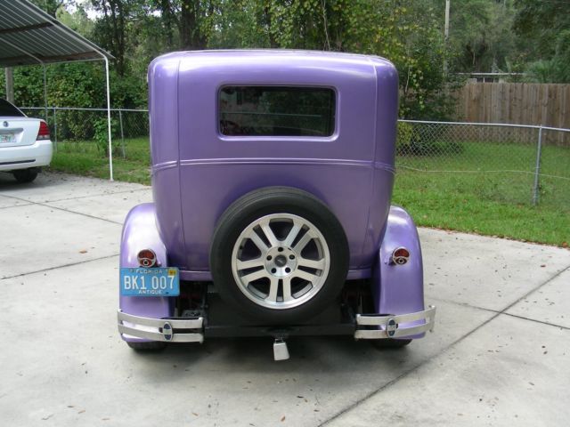 1930 blue metalflake Ford Crown Victoria Coupe