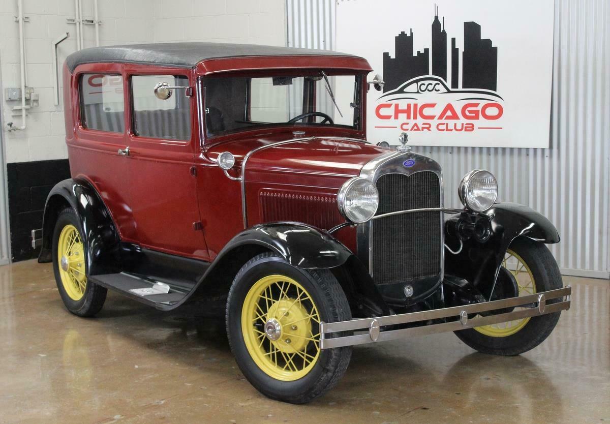 1930 Black Ford Model A 2dr Sedan