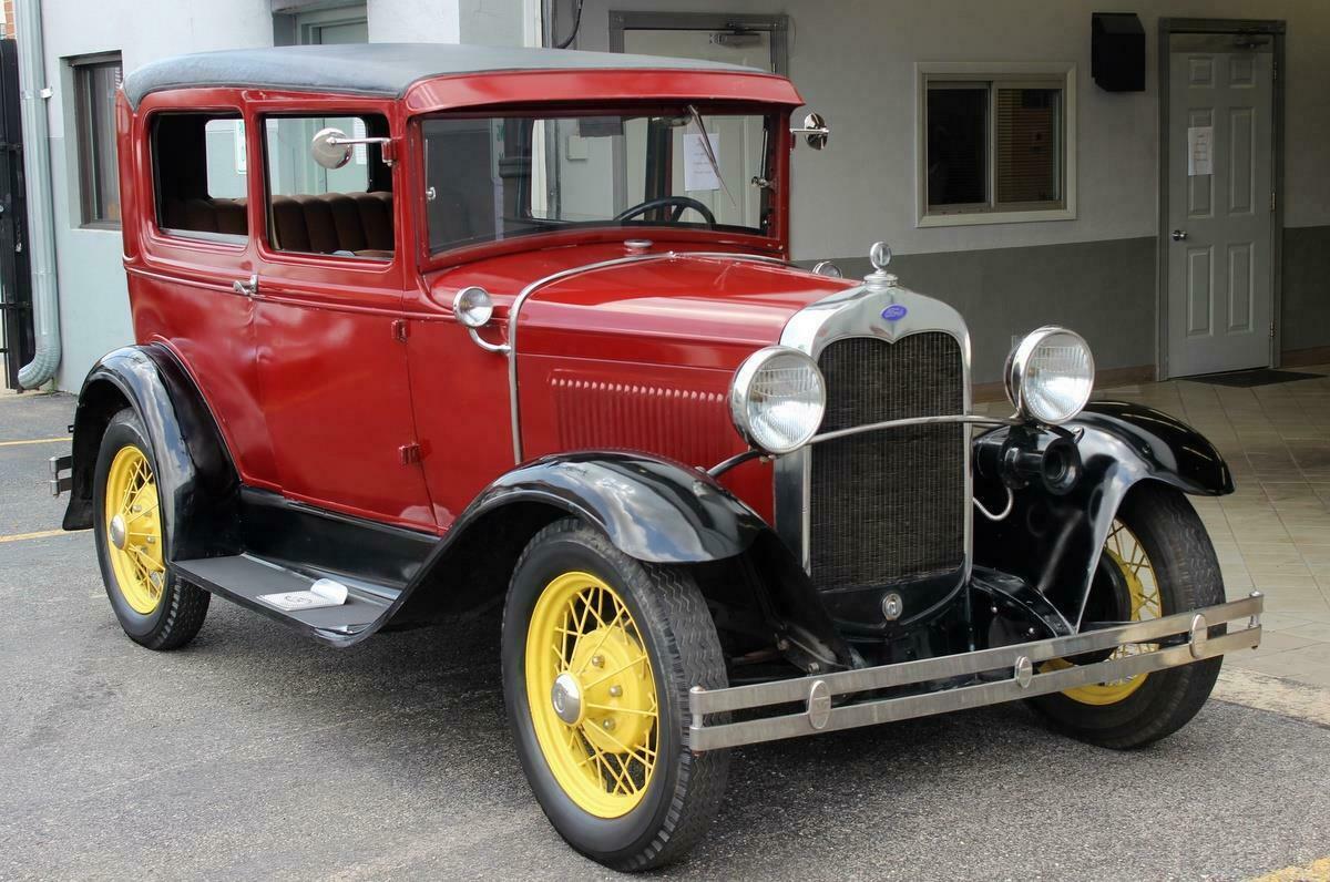 1930 Black Ford Model A 2dr Sedan