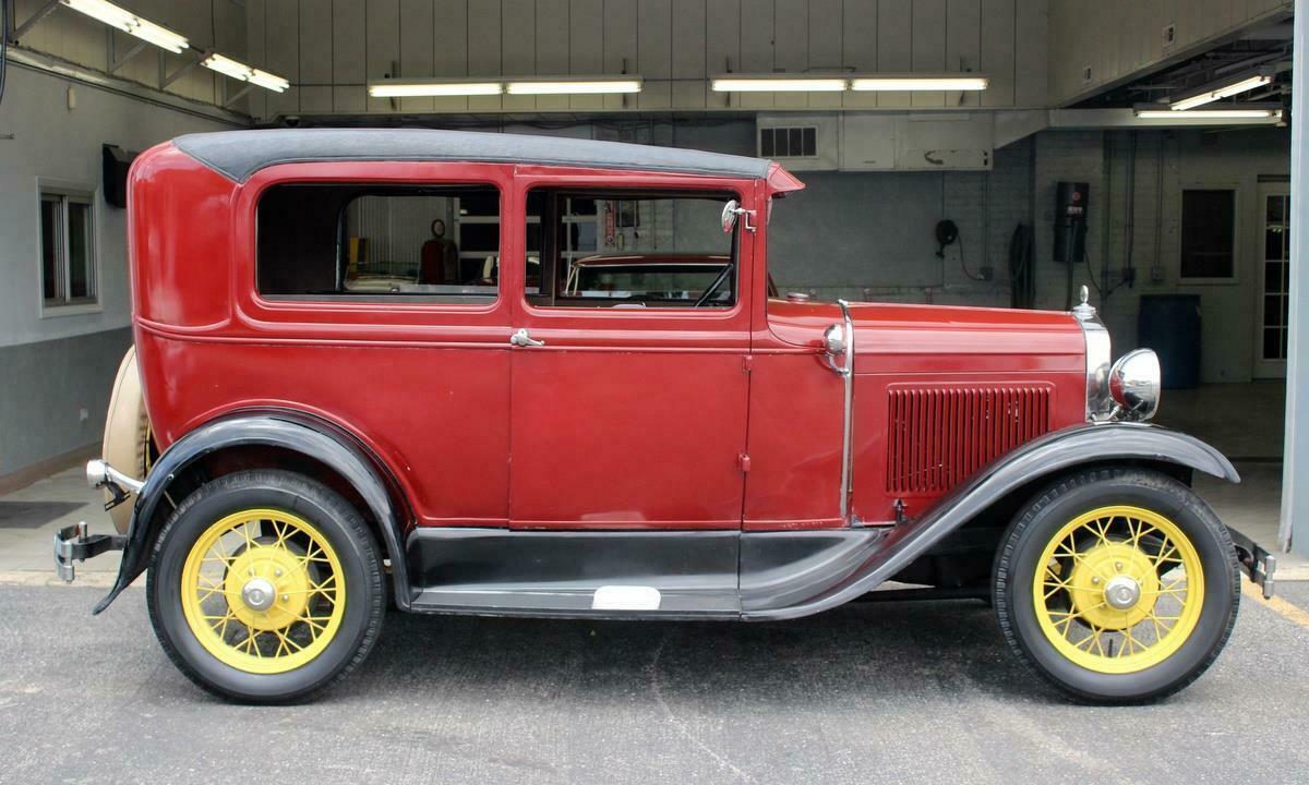 1930 Black Ford Model A 2dr Sedan