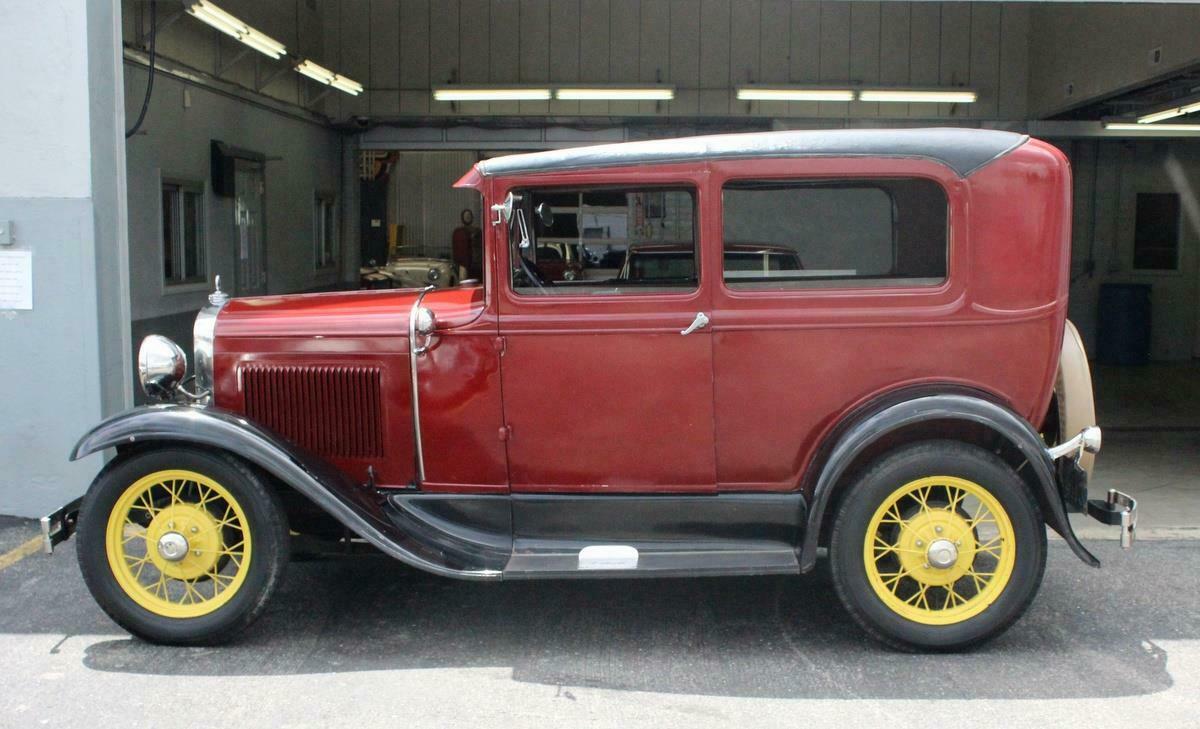 1930 Black Ford Model A 2dr Sedan