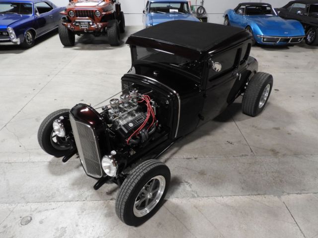 1930 Black Cherry Ford Model A Coupe