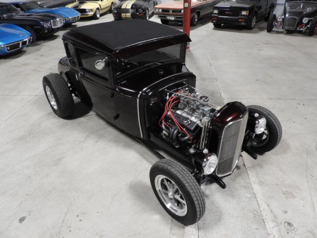 1930 Black Cherry Ford Model A Coupe