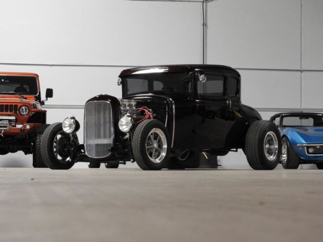 1930 Black Cherry Ford Model A Coupe