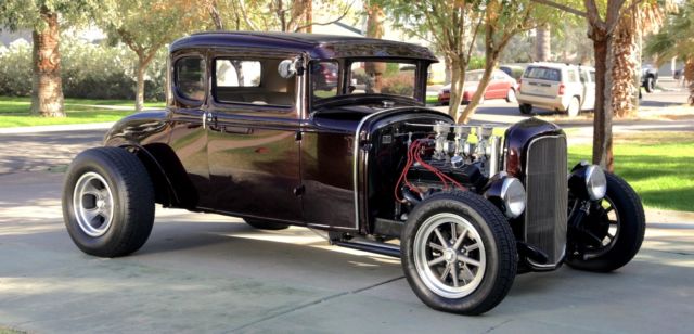 1930 Black Cherry Ford Model A Coupe