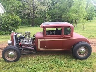 1930 Red Oxide primer Ford Model A Coupe