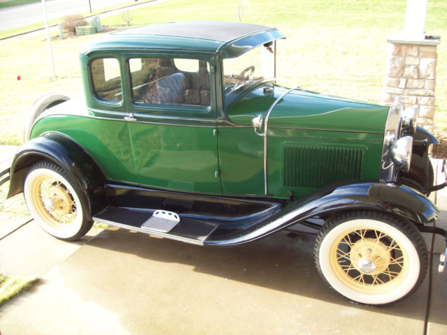 1930 Beige Ford Model A Coupe