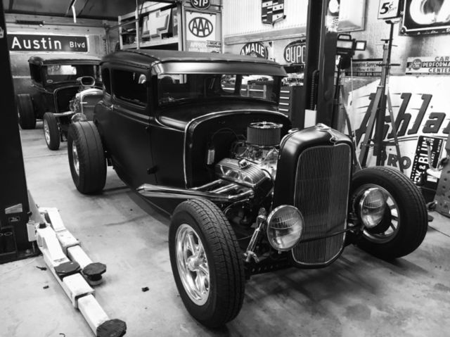 1930 Black Ford Model A Coupe