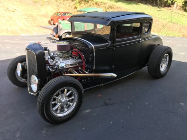 1930 Black Ford Model A Coupe
