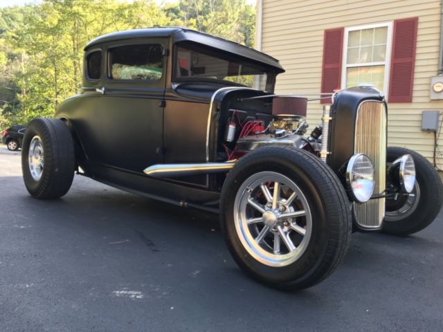 1930 Black Ford Model A Coupe