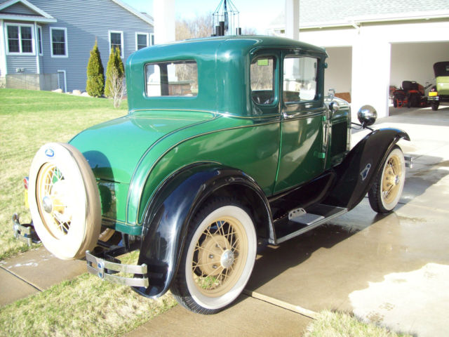 1930 Beige Ford Model A Coupe