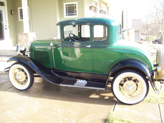 1930 Beige Ford Model A Coupe