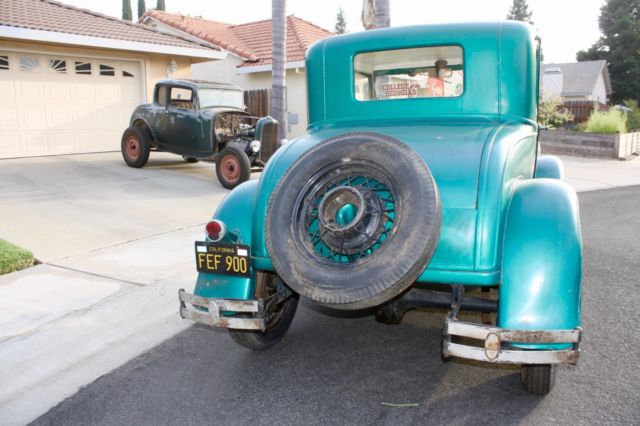 1930 Green Ford Model A Coupe