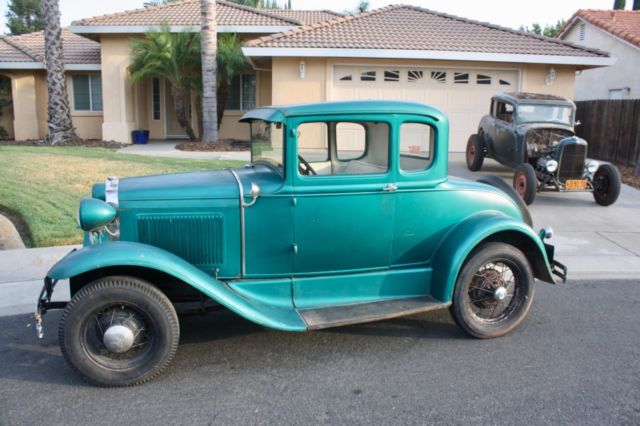 1930 Green Ford Model A Coupe