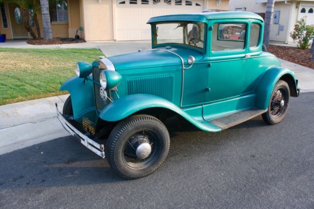 1930 Green Ford Model A Coupe