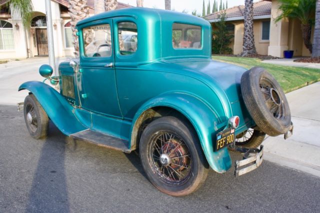 1930 Green Ford Model A Coupe