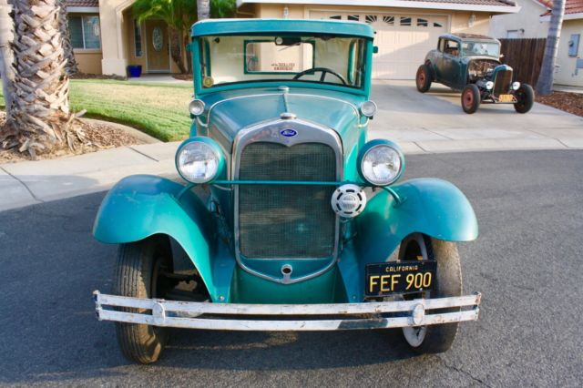 1930 Green Ford Model A Coupe