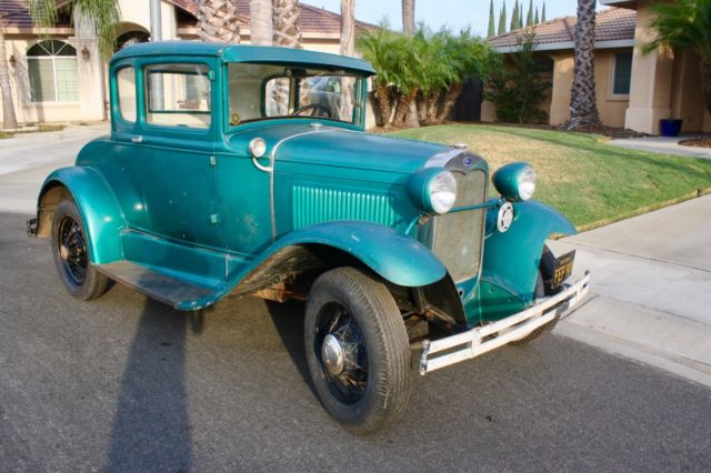 1930 Green Ford Model A Coupe