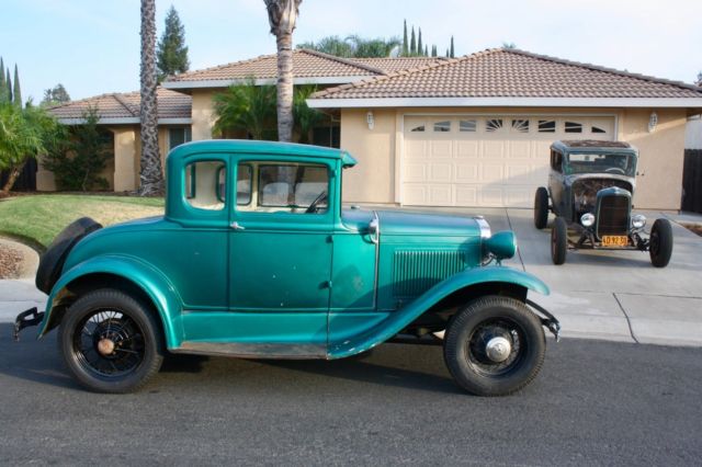 1930 Green Ford Model A Coupe