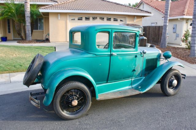 1930 Green Ford Model A Coupe