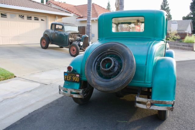 1930 Green Ford Model A Coupe