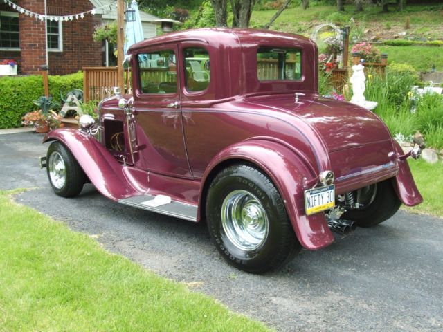 1930 Red Ford Model A Coupe