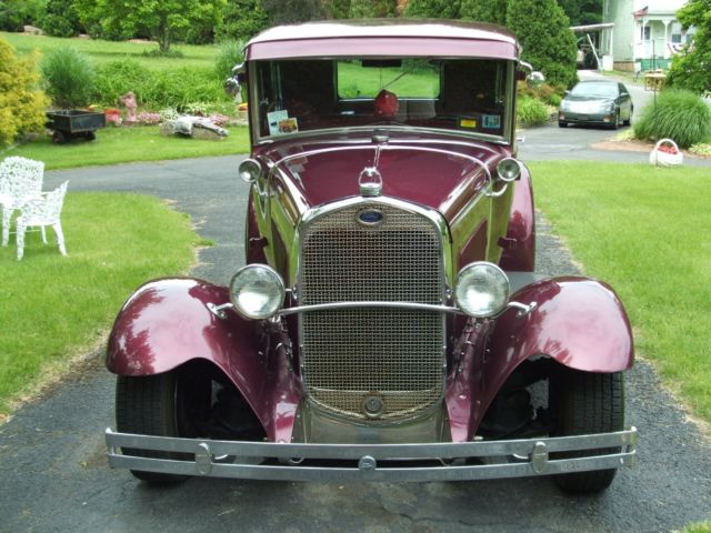 1930 Red Ford Model A Coupe