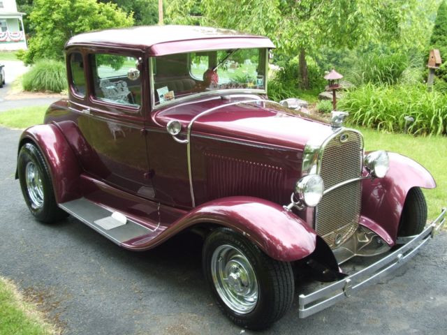 1930 Red Ford Model A Coupe
