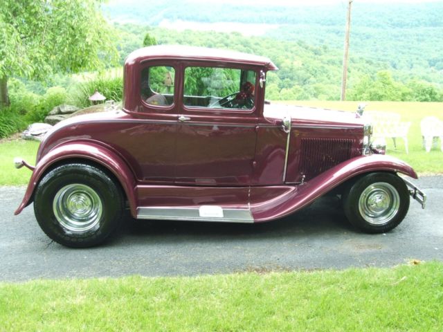 1930 Red Ford Model A Coupe