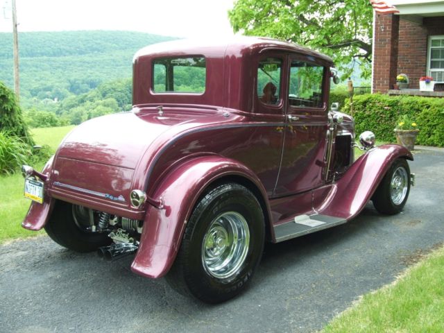 1930 Red Ford Model A Coupe