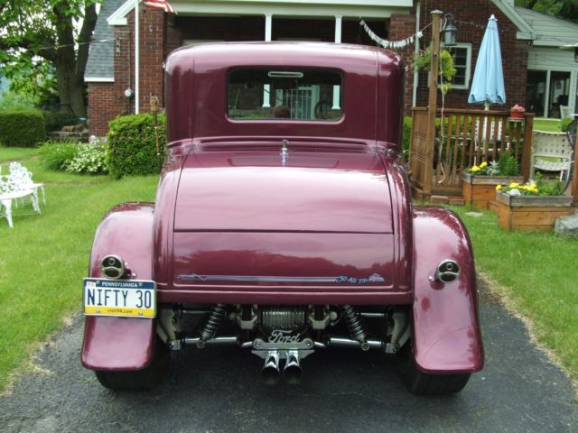 1930 Red Ford Model A Coupe