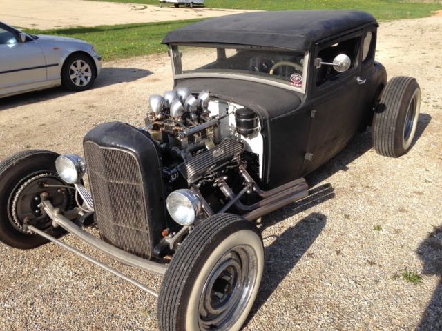 1930 Black Ford Model A Coupe
