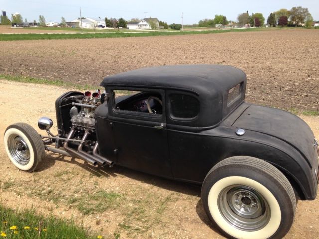 1930 Black Ford Model A Coupe