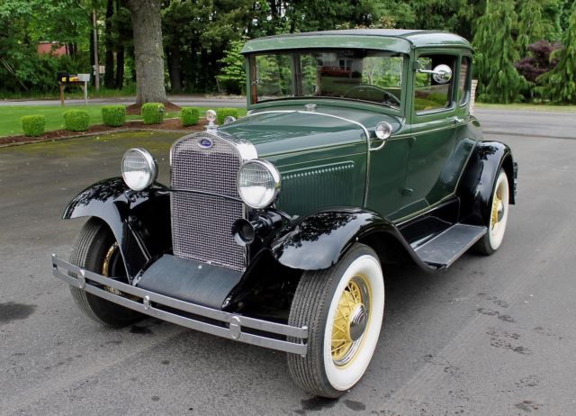 1930 Green Ford Model A Coupe