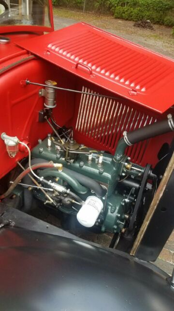 1930 Red Ford Model A Flatbed