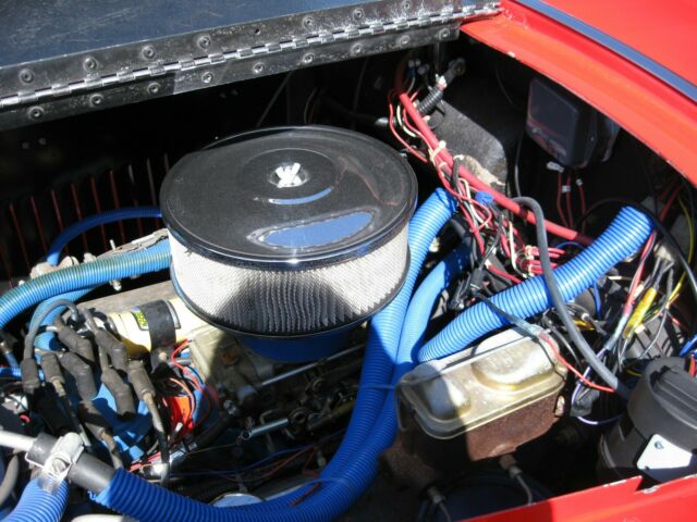 1930 Red Ford Model A Convertible