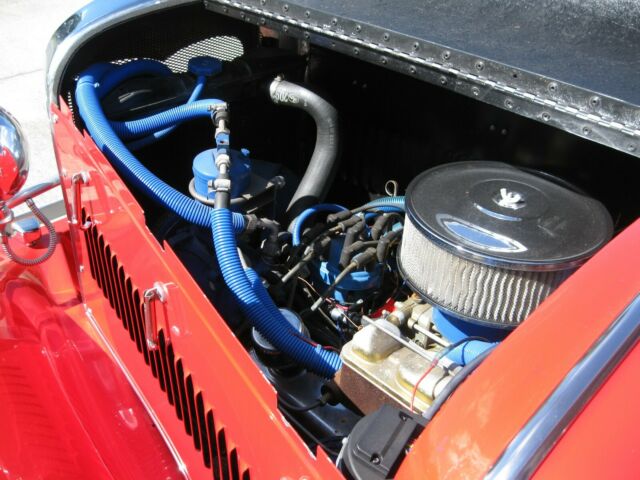 1930 Red Ford Model A Convertible
