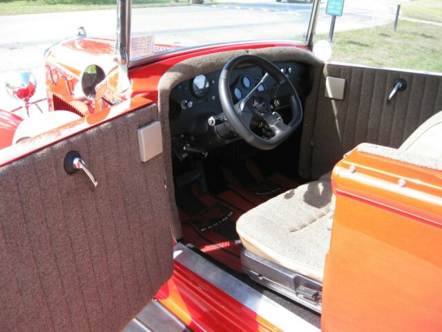 1930 Red Ford Model A Convertible