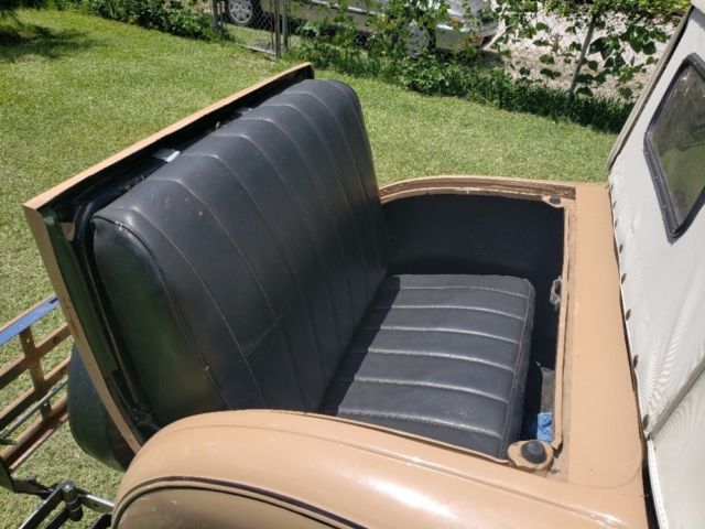 1930 Tan Ford Model A Coupe