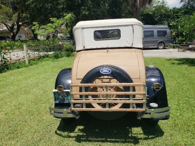 1930 Tan Ford Model A Coupe