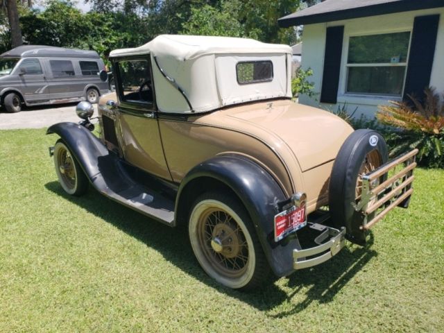 1930 Tan Ford Model A Coupe
