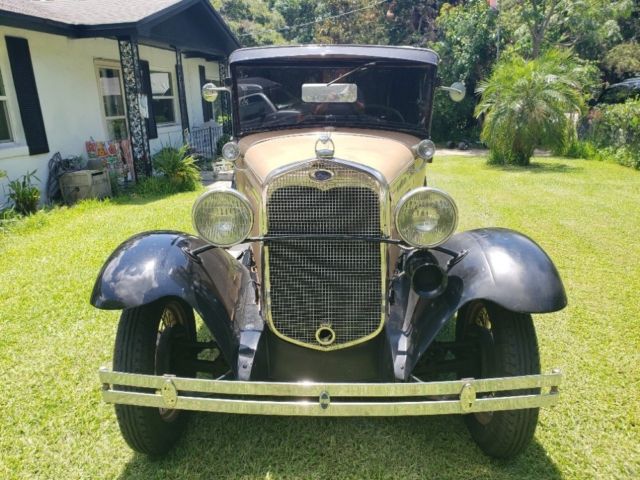 1930 Tan Ford Model A Coupe