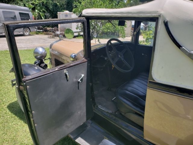1930 Tan Ford Model A Coupe