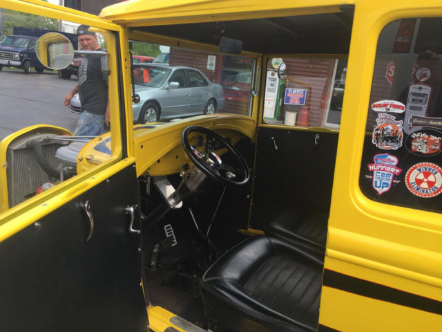 1930 Yellow Ford Model A Sedan