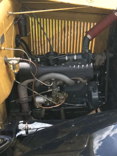 1930 Yellow Ford Model A Convertible