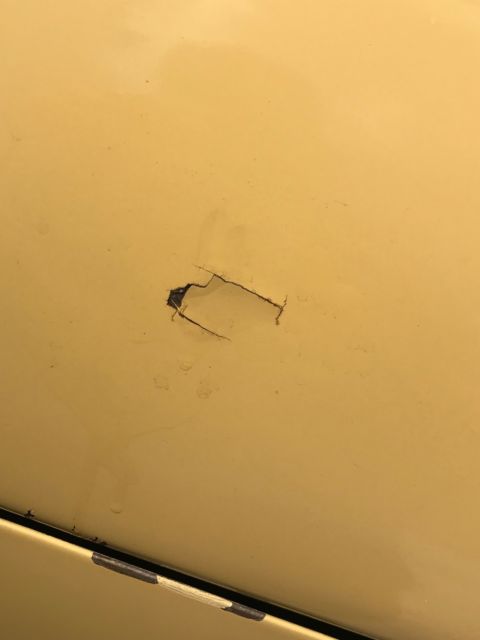 1930 Yellow Ford Model A Convertible