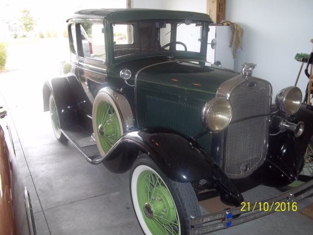 1930 Green Ford Model A Coupe