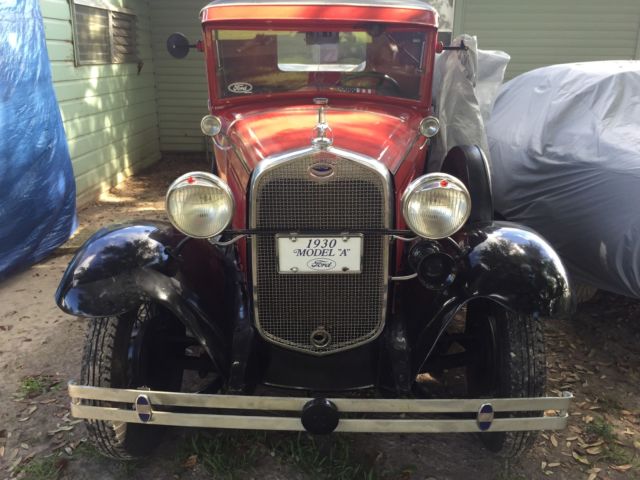 1930 Red/BLACK Ford Model A TRUCK