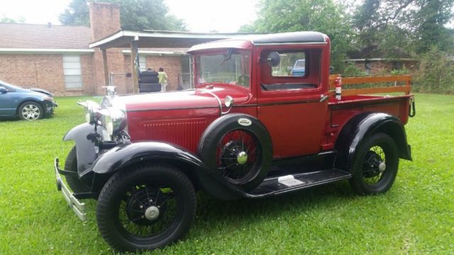 1930 Red/BLACK Ford Model A TRUCK